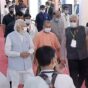 Secretary shri D S Mishra explaining to PM SHri Narendra Modi and other chief guests about the various construction technologies and building material providers in Indian Housing Technology Mela (IHTM) Lucknow