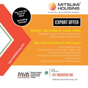 LGSF Exclusive Export Offer by Mitsumi Housing.